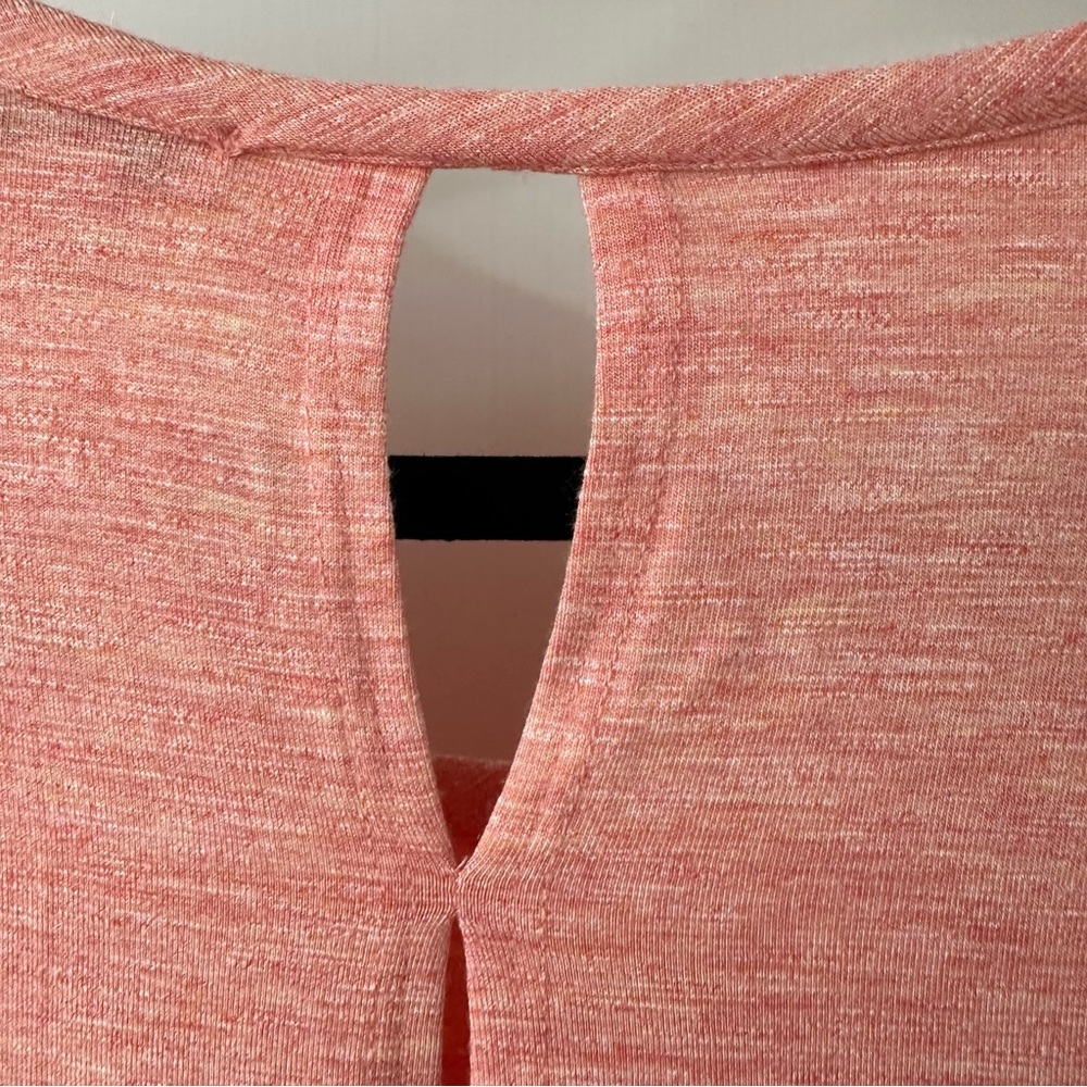 Splendid Women’s Coral Long Sleeve Top with Open Back Detail, Size XS - Picture 7 of 10